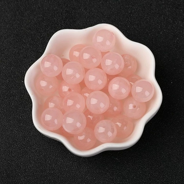 5A天然马粉水晶芙蓉晶散珠子diy手工串珠手链项链编织手链半成品
